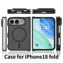 For iPhone Duo Frosted PC Hybrid TPU Magnetic Phone Case