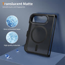 For iPhone Duo Frosted PC Hybrid TPU Magnetic Phone Case