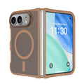 For iPhone Duo Frosted PC Hybrid TPU Magnetic Phone Case