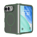 For iPhone Duo Frosted PC Hybrid TPU Magnetic Phone Case