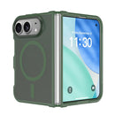 For iPhone Duo Frosted PC Hybrid TPU Magnetic Phone Case