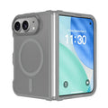 For iPhone Duo Frosted PC Hybrid TPU Magnetic Phone Case