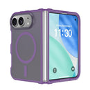 For iPhone Duo Frosted PC Hybrid TPU Magnetic Phone Case