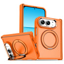 For iPhone Duo Armor-style Hinge Protection Magnetic Ring Holder Phone Case