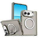 For iPhone Duo Armor-style Hinge Protection Magnetic Ring Holder Phone Case