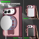 For iPhone Duo Invisible Fold Holder Magnetic Phone Case