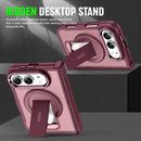 For iPhone Duo Invisible Fold Holder Magnetic Phone Case