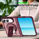 For iPhone Duo Invisible Fold Holder Magnetic Phone Case