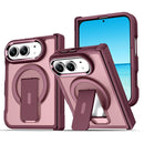 For iPhone Duo Invisible Fold Holder Magnetic Phone Case