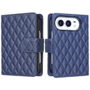 Diamond Lattice Wallet Flip Leather Phone Case, For iPhone Duo