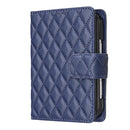 Diamond Lattice Wallet Flip Leather Phone Case, For iPhone Duo