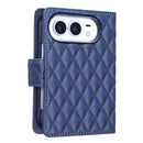 Diamond Lattice Wallet Flip Leather Phone Case, For iPhone Duo