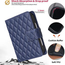 Diamond Lattice Wallet Flip Leather Phone Case, For iPhone Duo