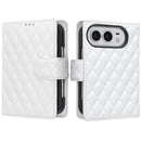Diamond Lattice Wallet Flip Leather Phone Case, For iPhone Duo