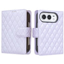 Diamond Lattice Wallet Flip Leather Phone Case, For iPhone Duo