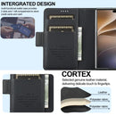 For iPhone Duo Textured PU Phone Case with Pen Slot