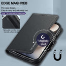 For iPhone Duo Textured PU Phone Case with Pen Slot
