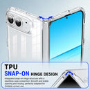 Crystal Acrylic Magnetic Integrated Hinge Phone Case, For iPhone Duo