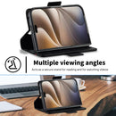 For iPhone Duo Carbon Fiber Leather Phone Case