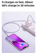 1M 2M 3M Fast Charge USB-C to USB-C Charger Cord & Data Sync Cable For iPhone Charging