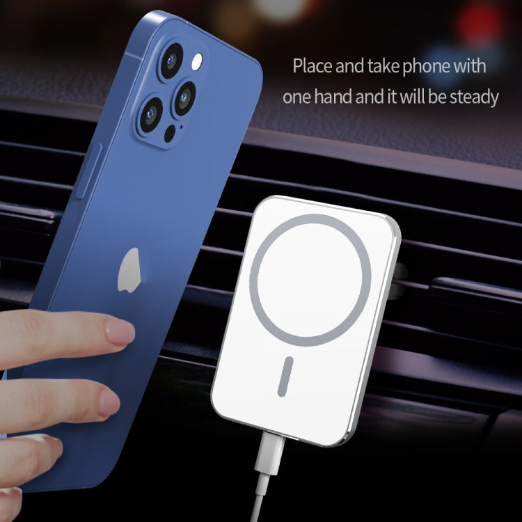 Magsafe Car Air Outlet Vent Mount Clamp Holder 15W Fast Charging Qi Magnetic Wireless Charger