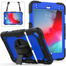 Shockproof Protective Case for iPad Mini 2019 / Mini 4, with Holder & Shoulder Strap & Hand Strap & Pen Slot