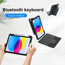 For iPad 11th 10th Gen Touch Backlight Split Type Bluetooth Keyboard Leather Case