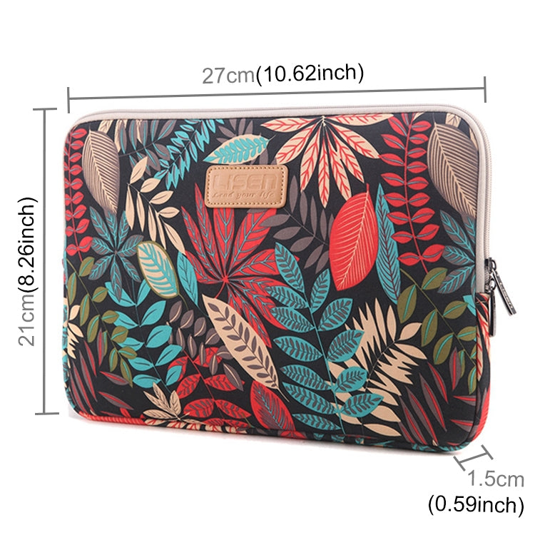 Lisen 10 inch Sleeve Case Zipper Pouch for 10 inch and Below Laptops / Tablets