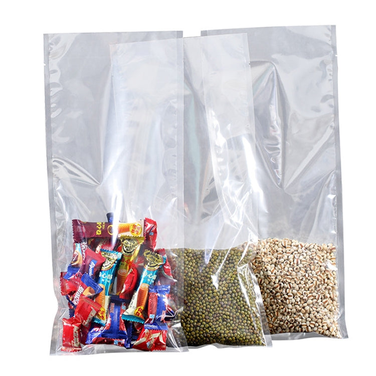 100 PCS Food Vacuum Packaging Transparent Plastic Bag Nylon Fresh-keeping Bag, Size: 25cm x 35cm, Size: 7cm x 10cm