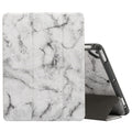 For iPad Air 2/ Air 1 5th 6th Gen Marble Texture Pattern Horizontal Flip Case with Pen Holder