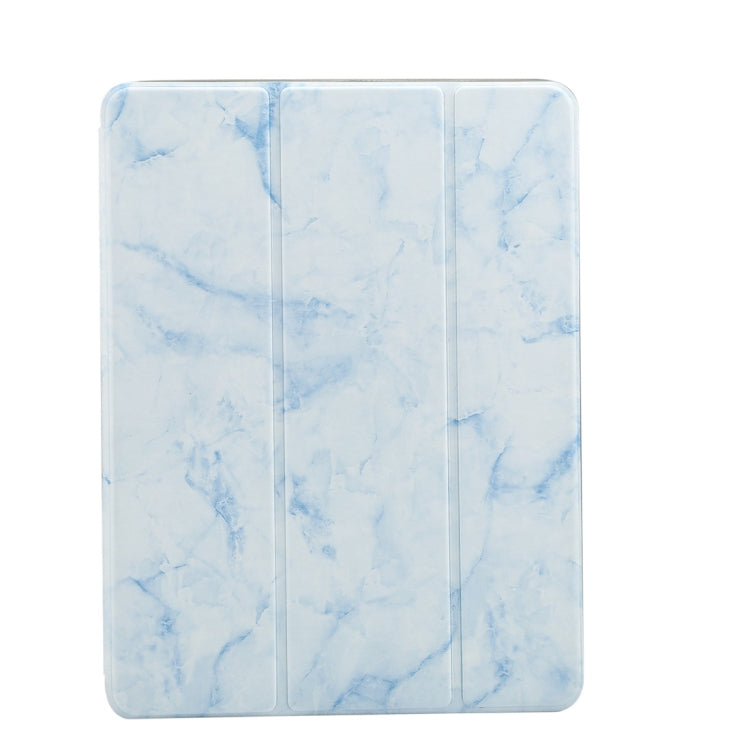 For iPad Air 2/ Air 1 5th 6th Gen Marble Texture Pattern Horizontal Flip Case with Pen Holder