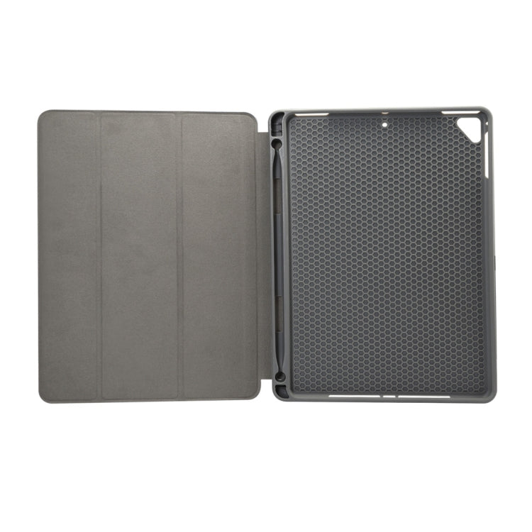 For iPad Air 2/ Air 1 5th 6th Gen Marble Texture Pattern Horizontal Flip Case with Pen Holder