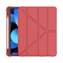 For iPad Air 11 inch 2024 / Air 2022 10.9 Multi-folding Leather Tablet Case with Pen Slot