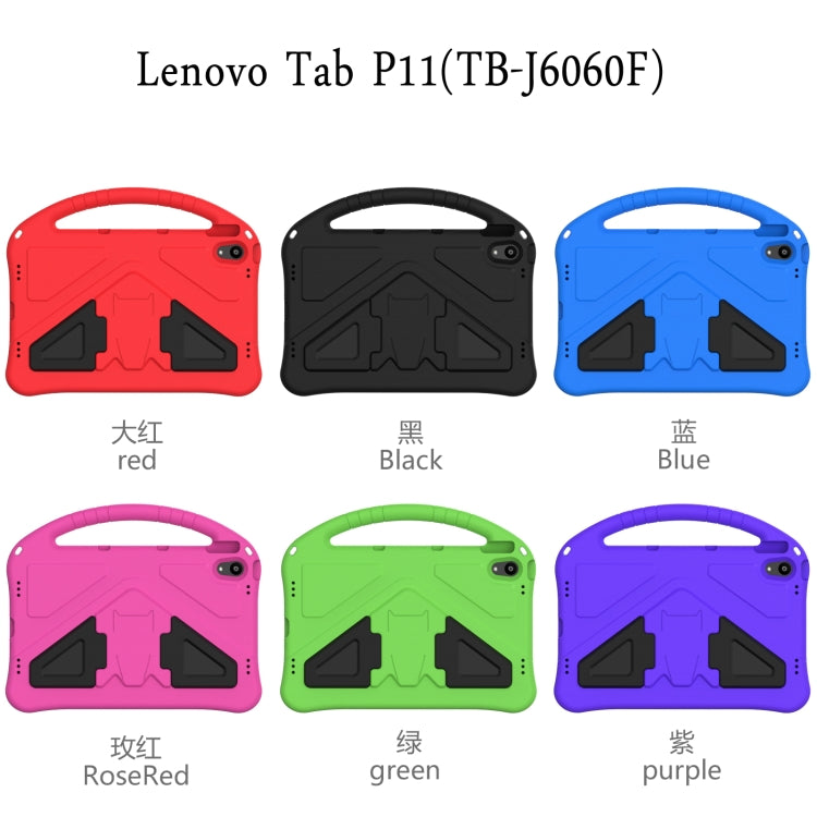 For Lenovo Tab P11 / J606F EVA Flat Anti Falling Protective Case Shell with Holder