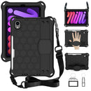 For iPad mini 6 2021 Honeycomb EVA Hybrid PC Tablet Case with Strap