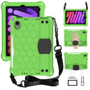 For iPad mini 6 2021 Honeycomb EVA Hybrid PC Tablet Case with Strap