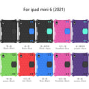 For iPad mini 6 2021 Honeycomb EVA Hybrid PC Tablet Case with Strap