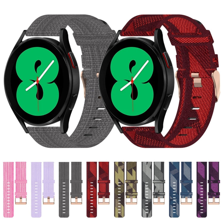 For Samsung  Galaxy Watch 4 Classic 46mm Nylon Woven Watch Band