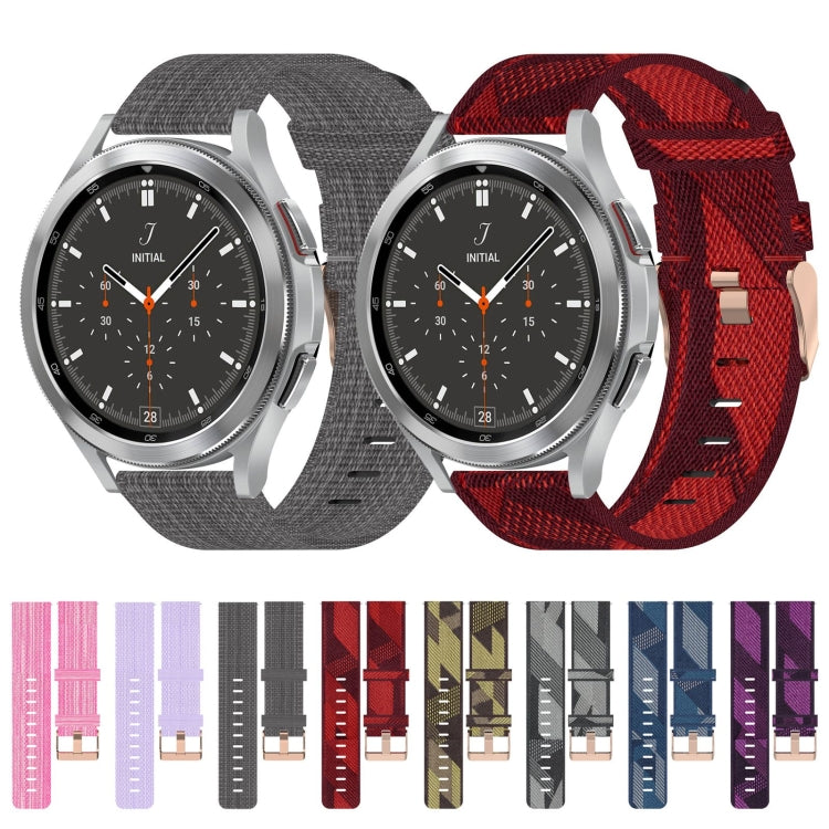 For Samsung  Galaxy Watch 4 Classic 46mm Nylon Woven Watch Band