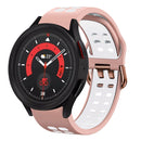 For Samsung Galaxy Watch 5  44mm 20mm Two-Colour Silicone Watch Band