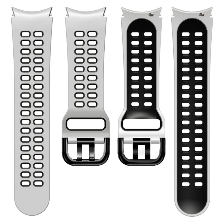 For Samsung Galaxy Watch 5 Pro  45mm 20mm Two-Colour Silicone Watch Band