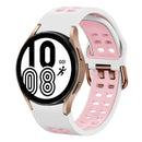 For Samsung Galaxy Watch 4 40mm 20mm Breathable Two-Colour Silicone Watch Band