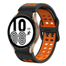 For Samsung Galaxy Watch 4 40mm 20mm Breathable Two-Colour Silicone Watch Band