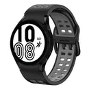 For Samsung Galaxy Watch 4 40mm 20mm Breathable Two-Colour Silicone Watch Band