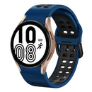 For Samsung Galaxy Watch 4 40mm 20mm Breathable Two-Colour Silicone Watch Band