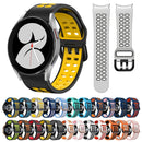 For Samsung Galaxy Watch 4 40mm 20mm Breathable Two-Colour Silicone Watch Band