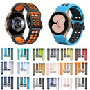 For Samsung Galaxy Watch 4 40mm 20mm Breathable Two-Colour Silicone Watch Band