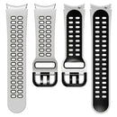 For Samsung Galaxy Watch 4 40mm 20mm Breathable Two-Colour Silicone Watch Band