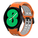 For Samsung Galaxy Watch 4 44mm 20mm Two-Colour Silicone Watch Band