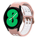 For Samsung Galaxy Watch 4 44mm 20mm Two-Colour Silicone Watch Band